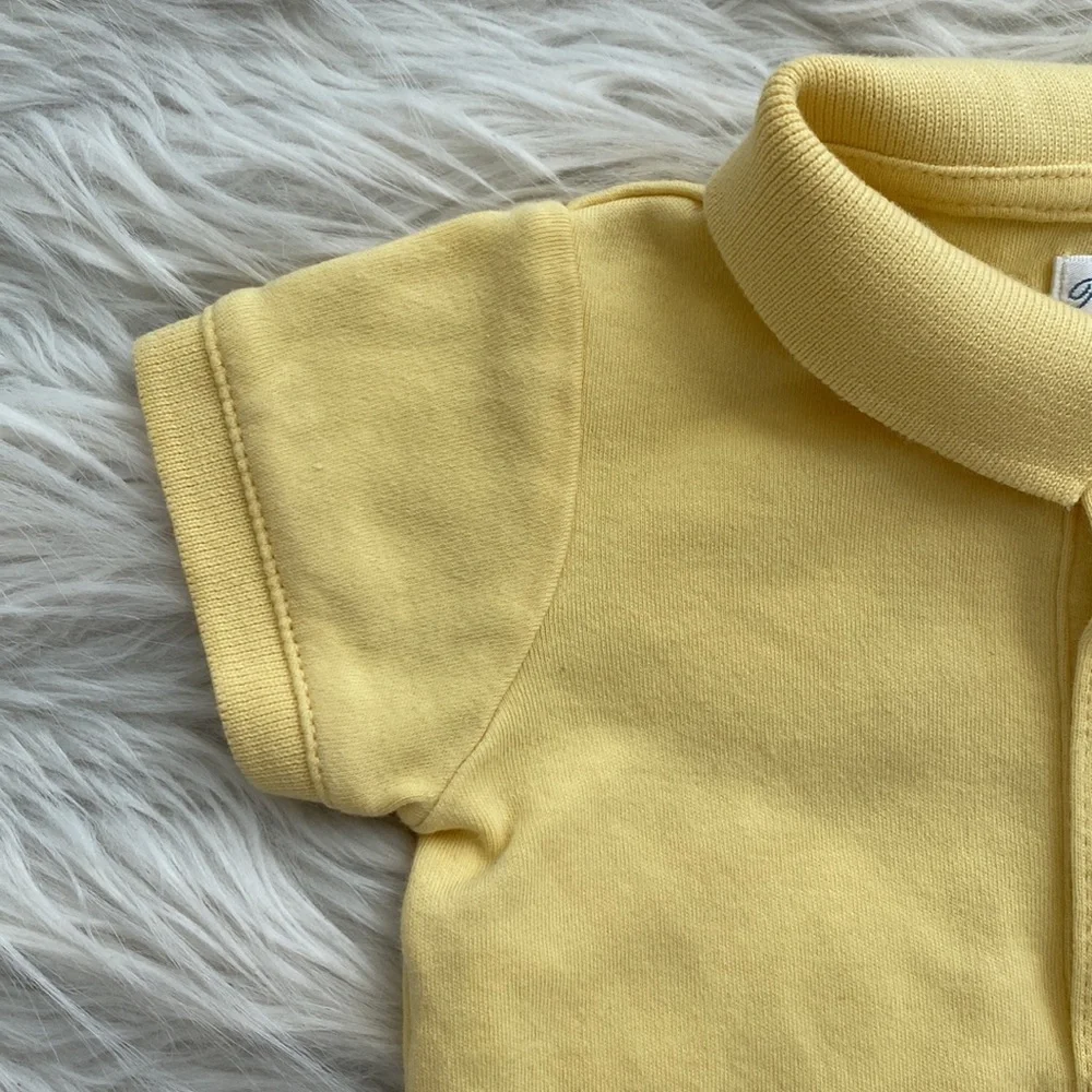 Ralph Lauren | Butter Yellow Cotton Polo Bodysuit